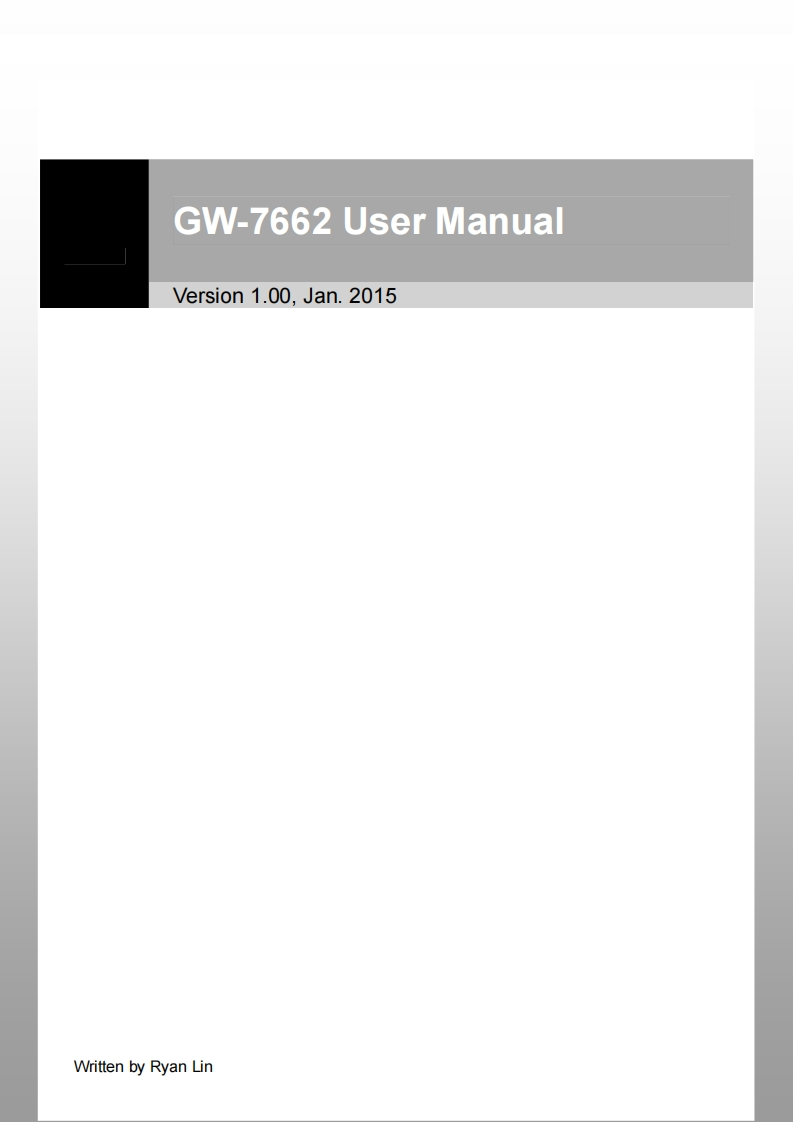 gw7662_安装说明书手册_英语_v100