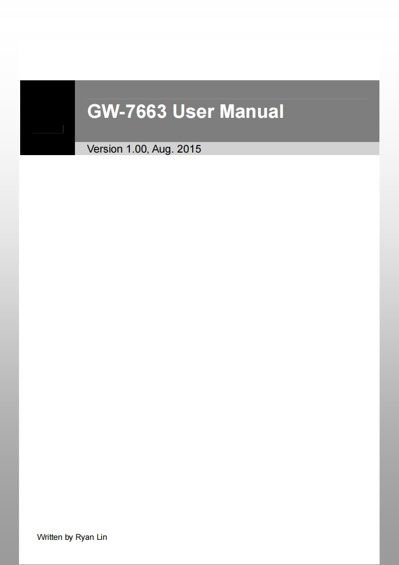 gw7663_安装说明书手册_英语_v100