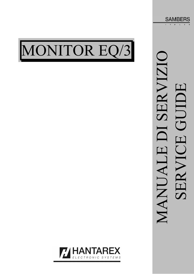 hantarex-monitors操作说明书手册