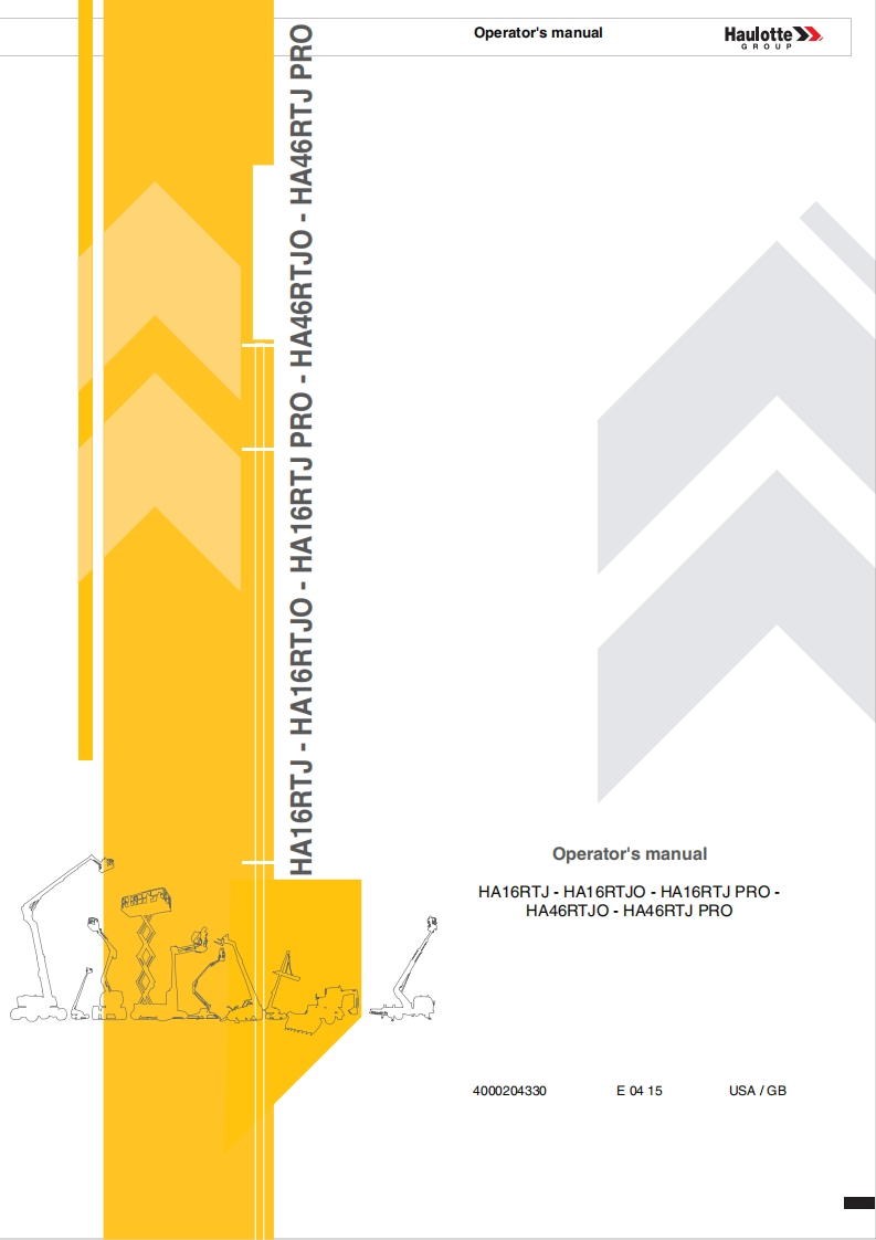 haulotte-HA46RT-operators-manual操作与维护手册