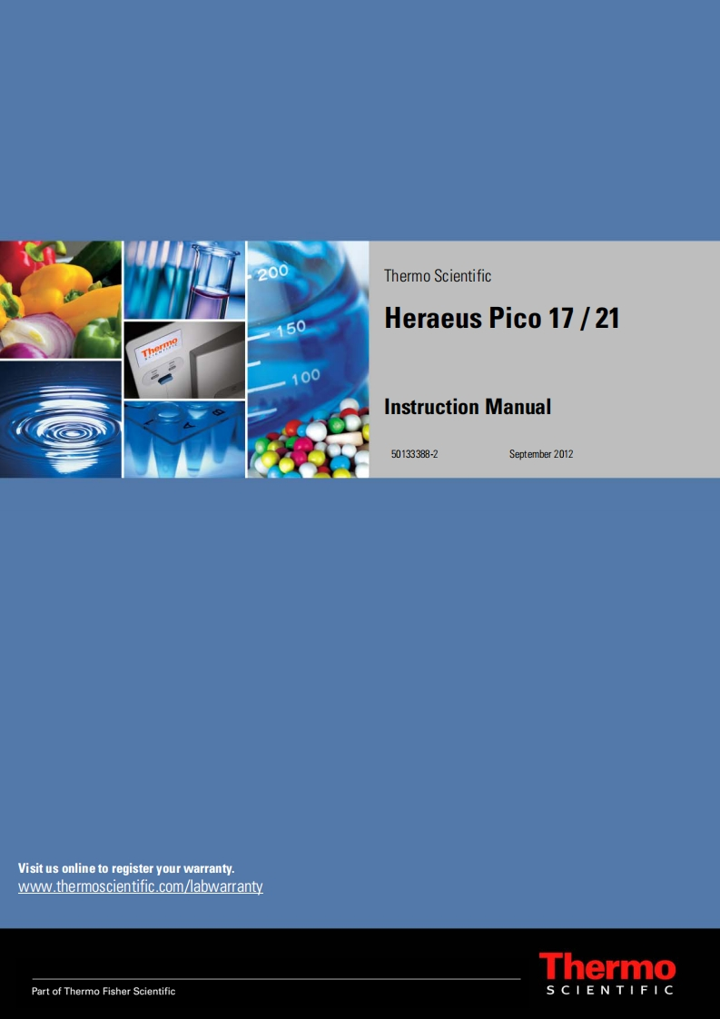 heraeus-pico17-21_操作说明书手册