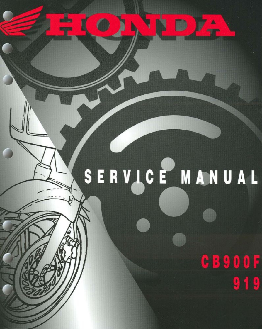 honda_cb900f_servicemanual维修维护手册