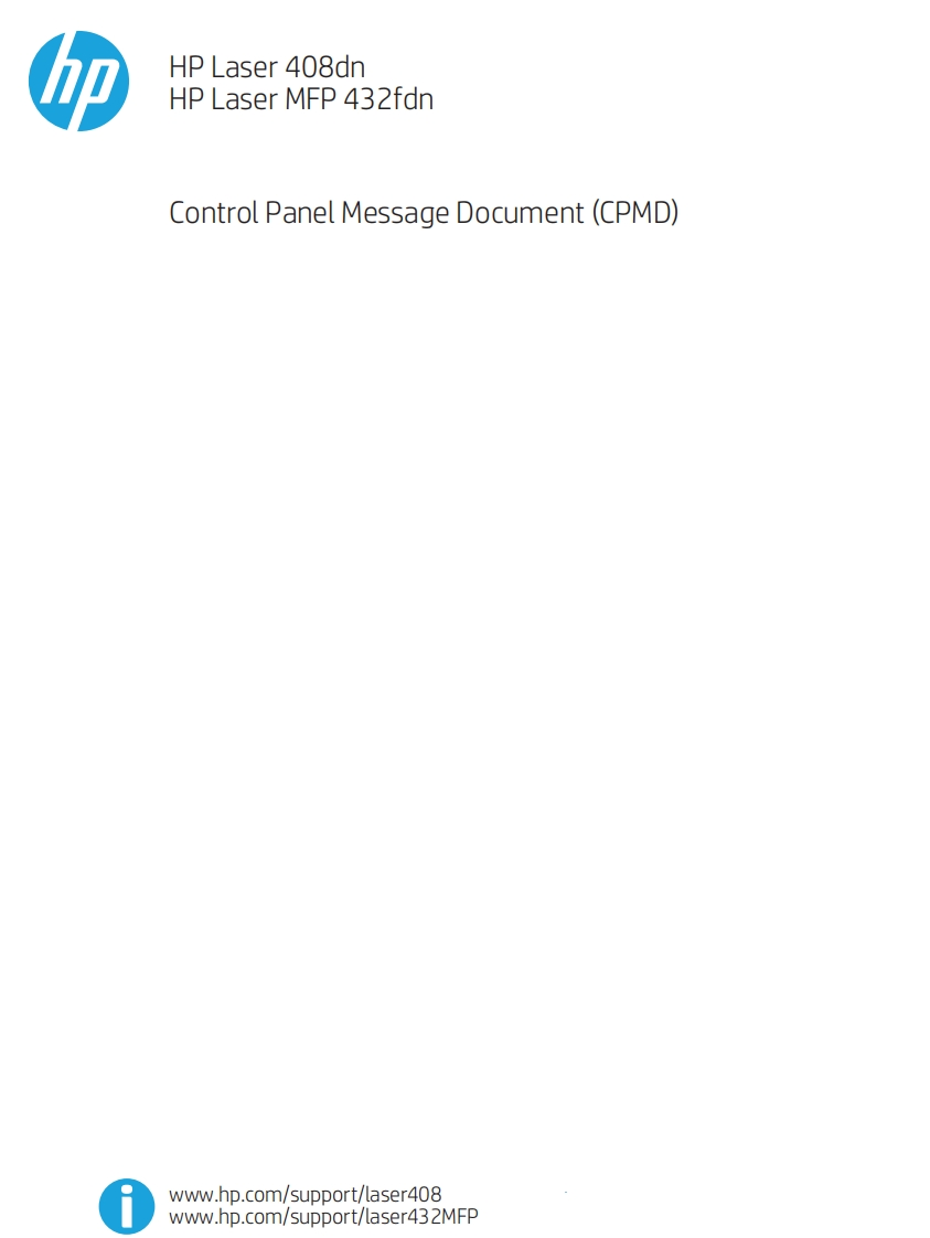 hp-laser-408dn-MFP-432fdn-cpmd维修维护手册