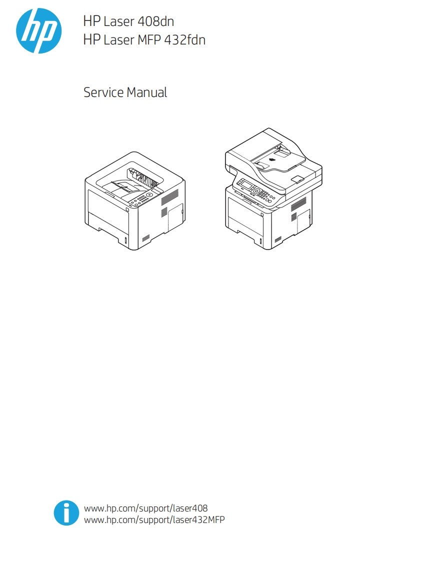 hp-laser-408dn-MFP-432fdn-service-manual维修维护手册