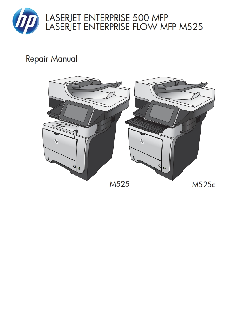 hp-lj-m525-m525c-mfp-repair-manual维修维护手册
