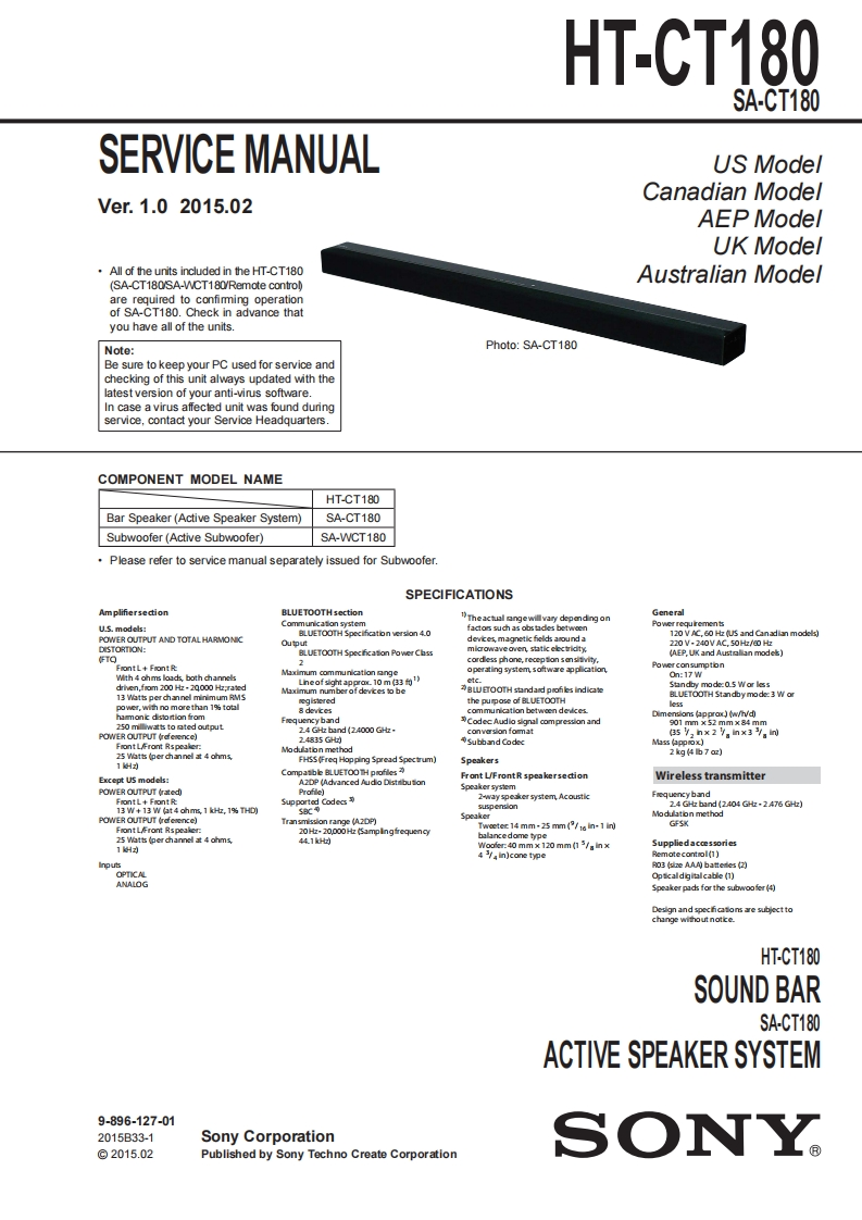htct100_维修手册含电器原理图