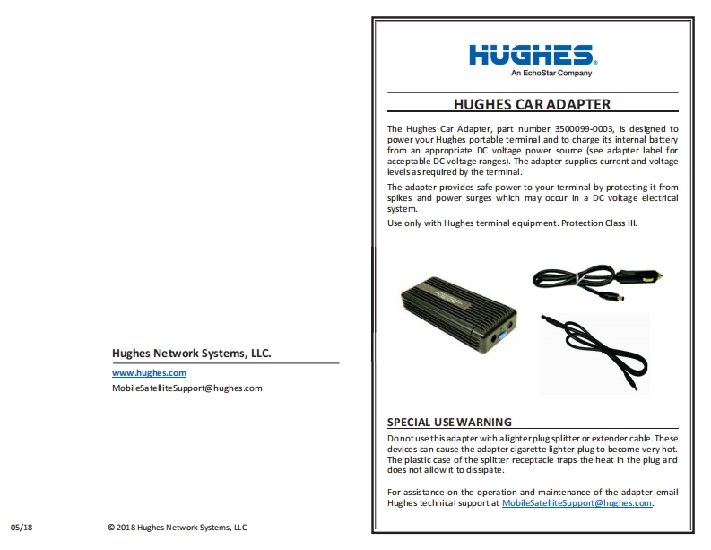 hughes-9202-bgan-land-terminal-car-adapter-快速操作说明书手册