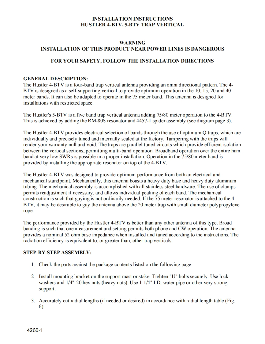 hustler_4btv5btv_instl操作说明书手册