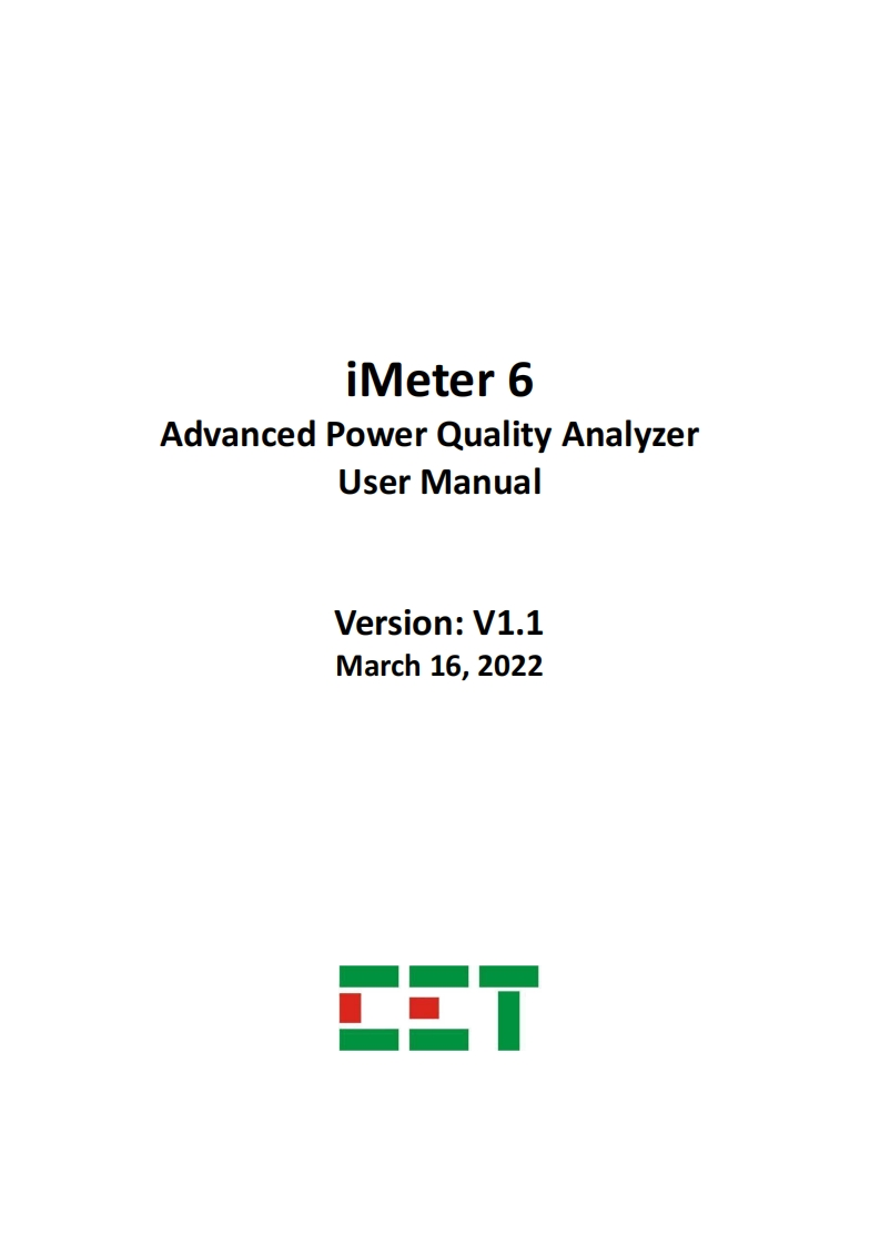 iMeter6English操作说明书手册V1.1(20220316)