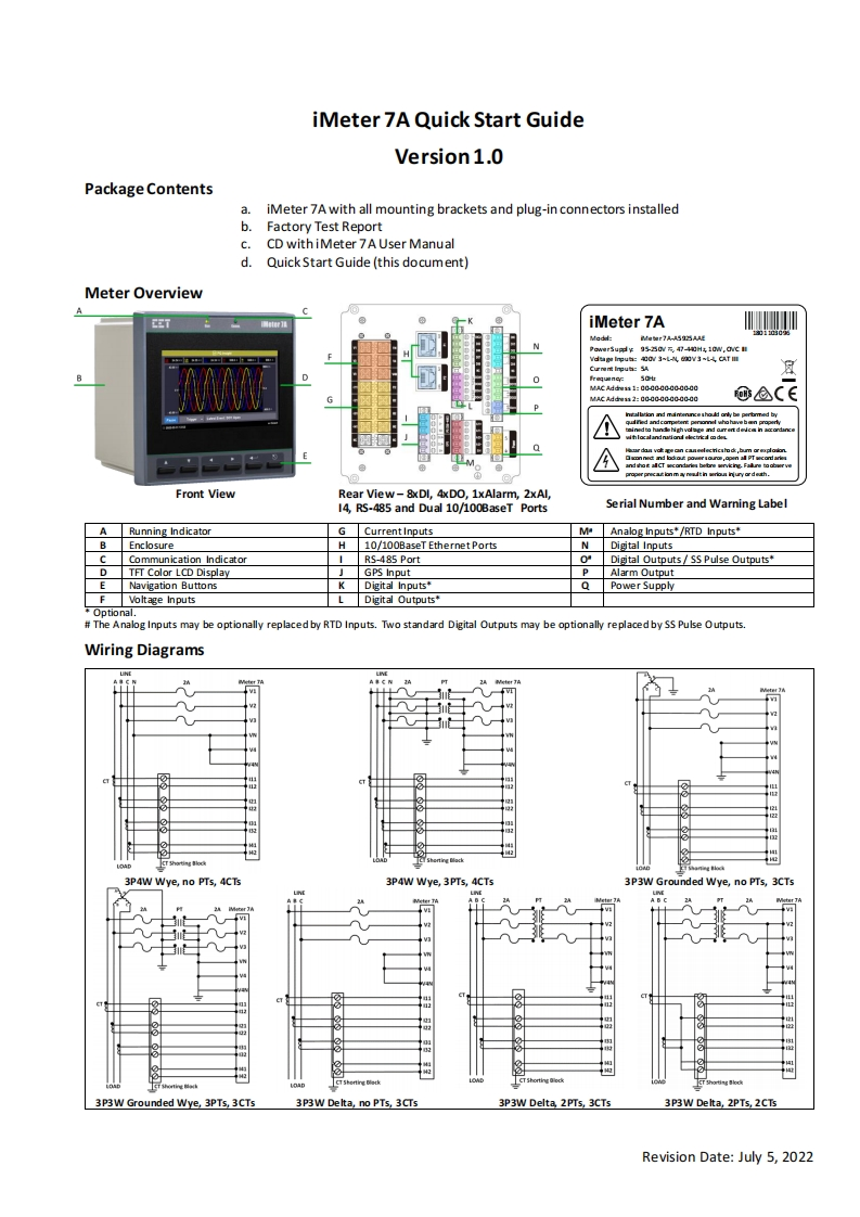 iMeter7A简明操作说明书手册V1.0(20220705)