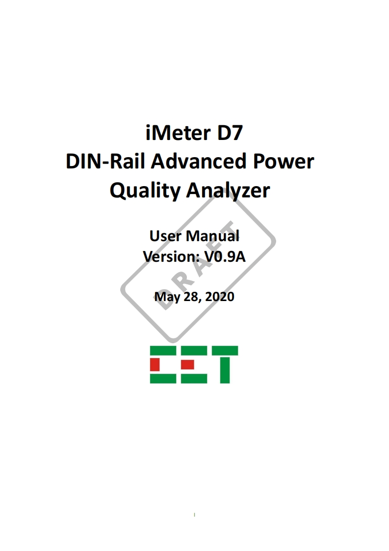 iMeterD7English操作说明书手册V0.9A(20200528)