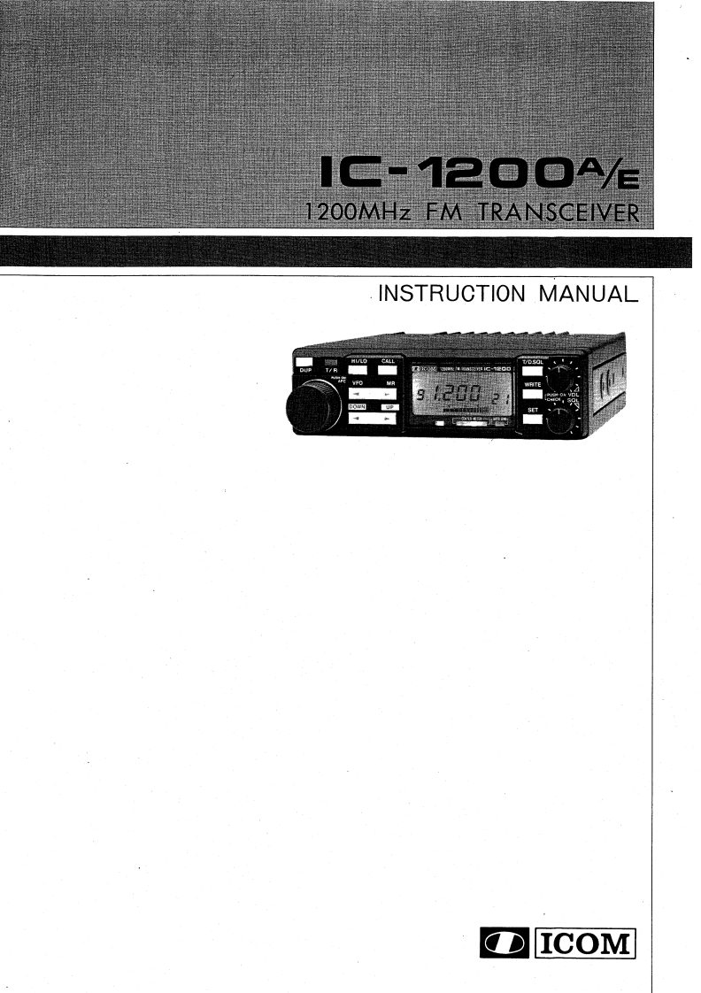 ic1200ae_使用说明书手册