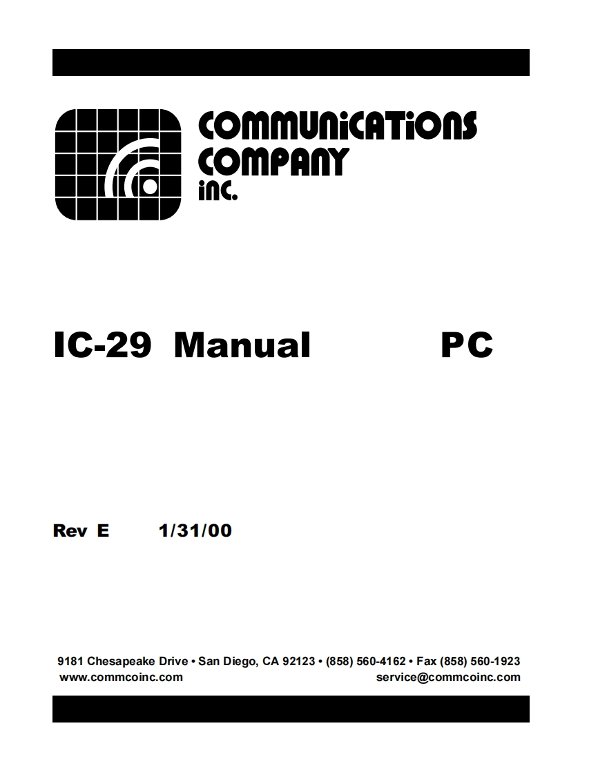 ic29操作与维修手册