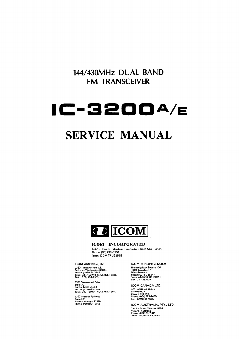 ic3200ae_维修手册电器原理图