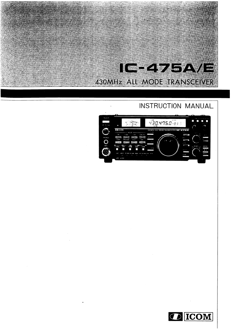 ic475ae_使用说明书手册
