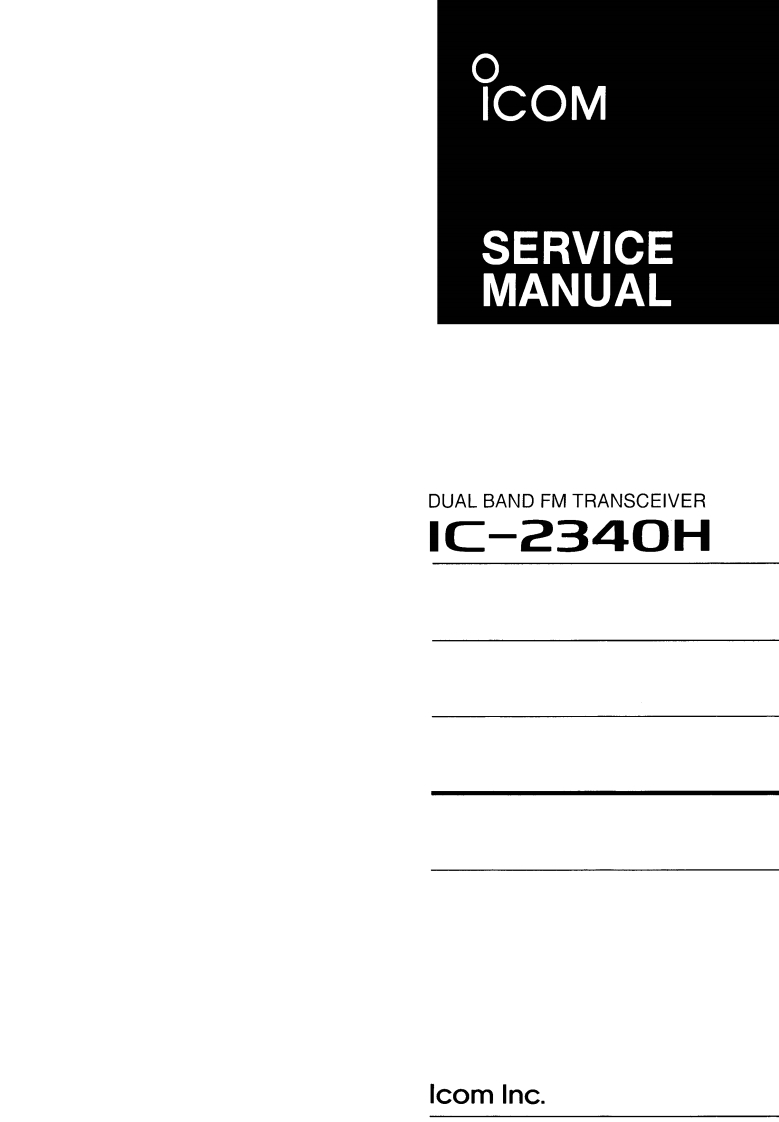 icom--ic-2340h--维修电器原理图手册--ID5397