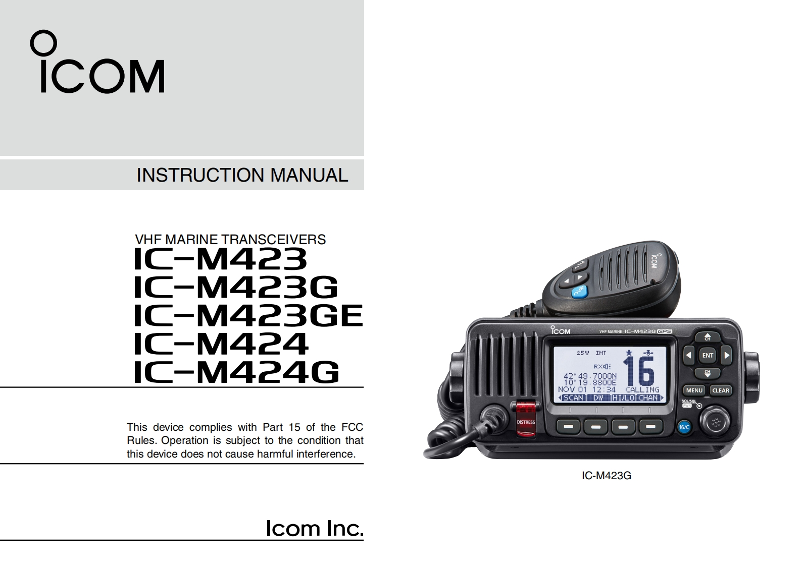 icom-ic-m423-user-manual操作说明书手册