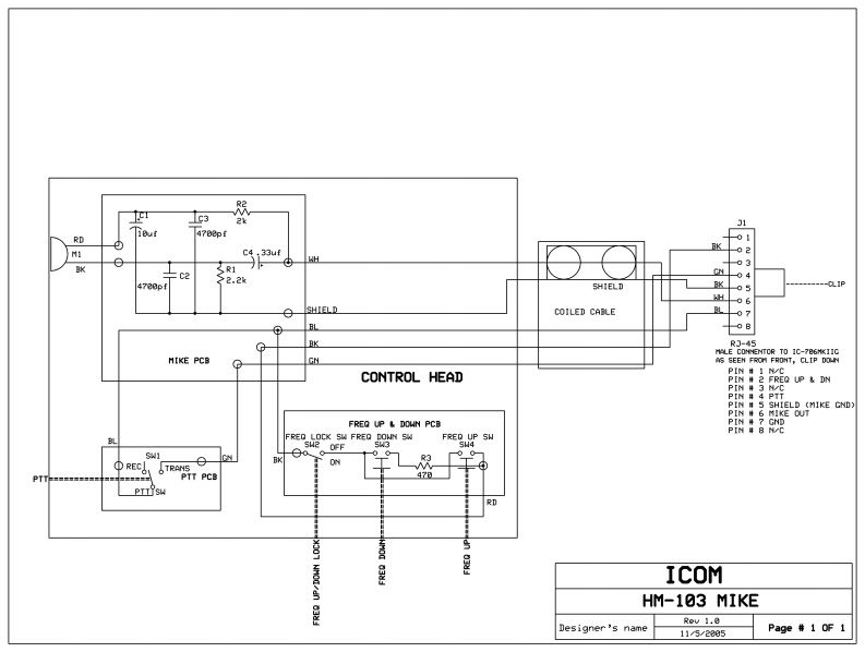icom_hm103_参考电器原理图手册