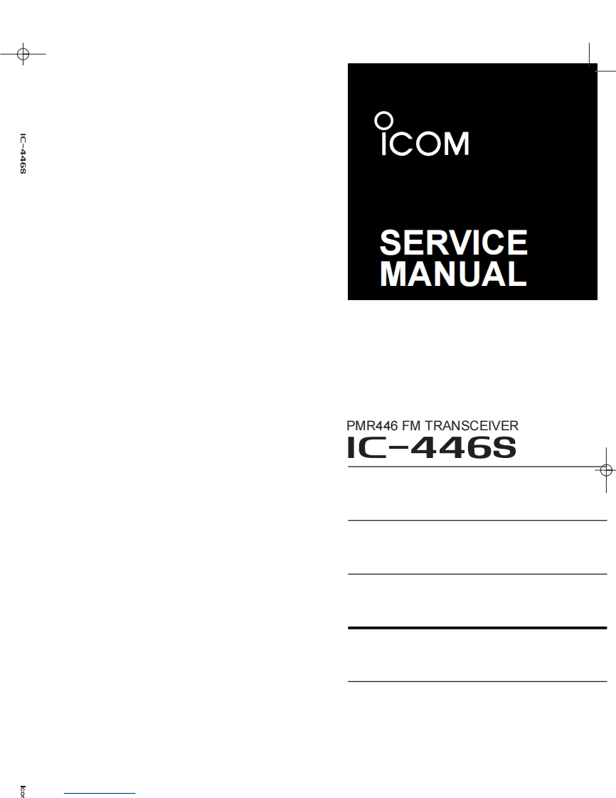 icom_ic446s_维修手册电器原理图