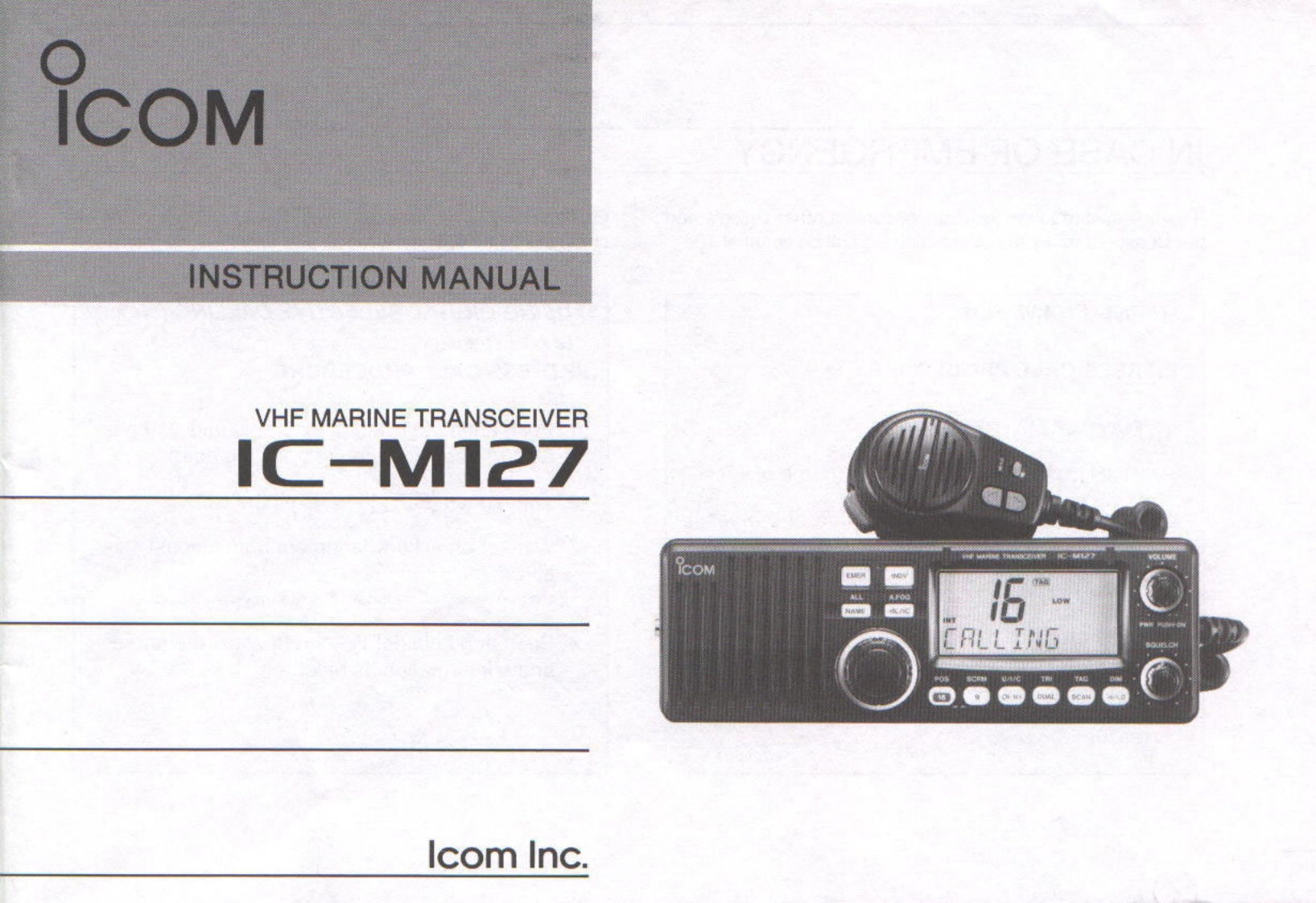 icom_icm127_使用说明书手册