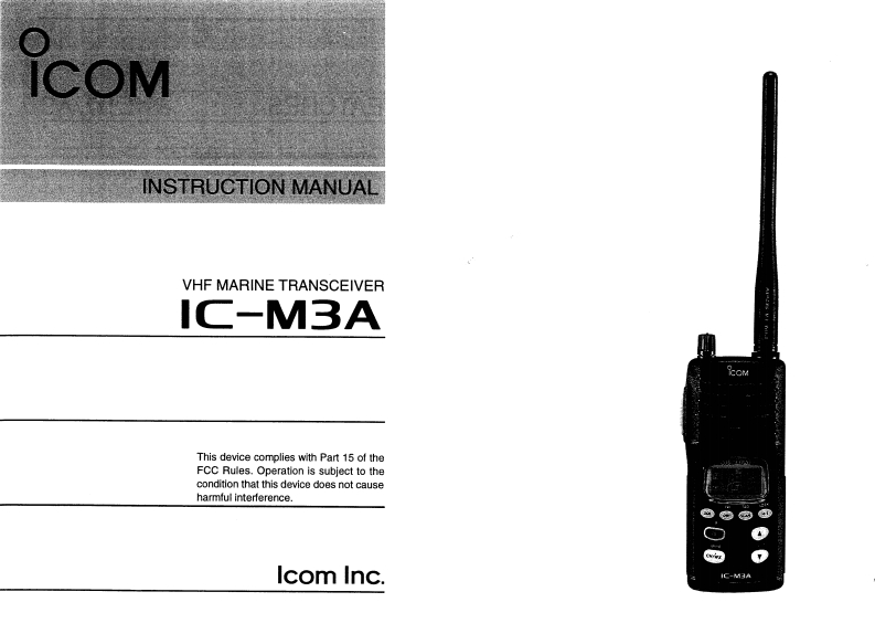 icom_icm3a_使用说明书手册
