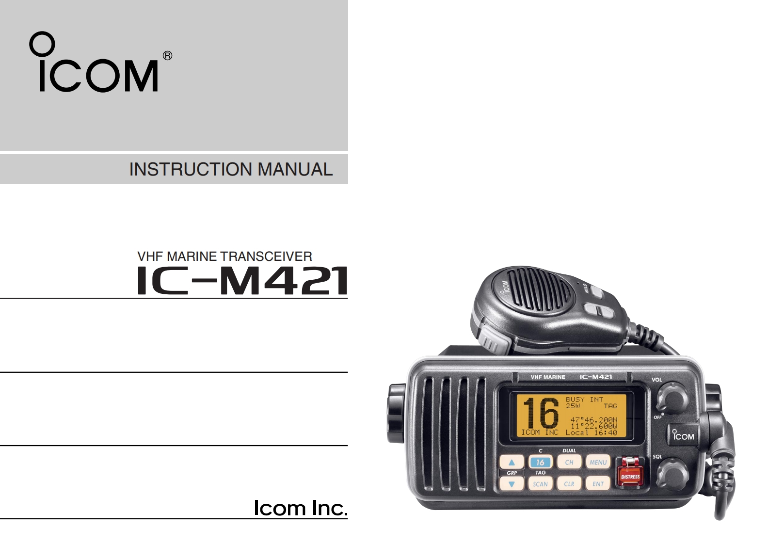 icom_icm421_使用说明书手册