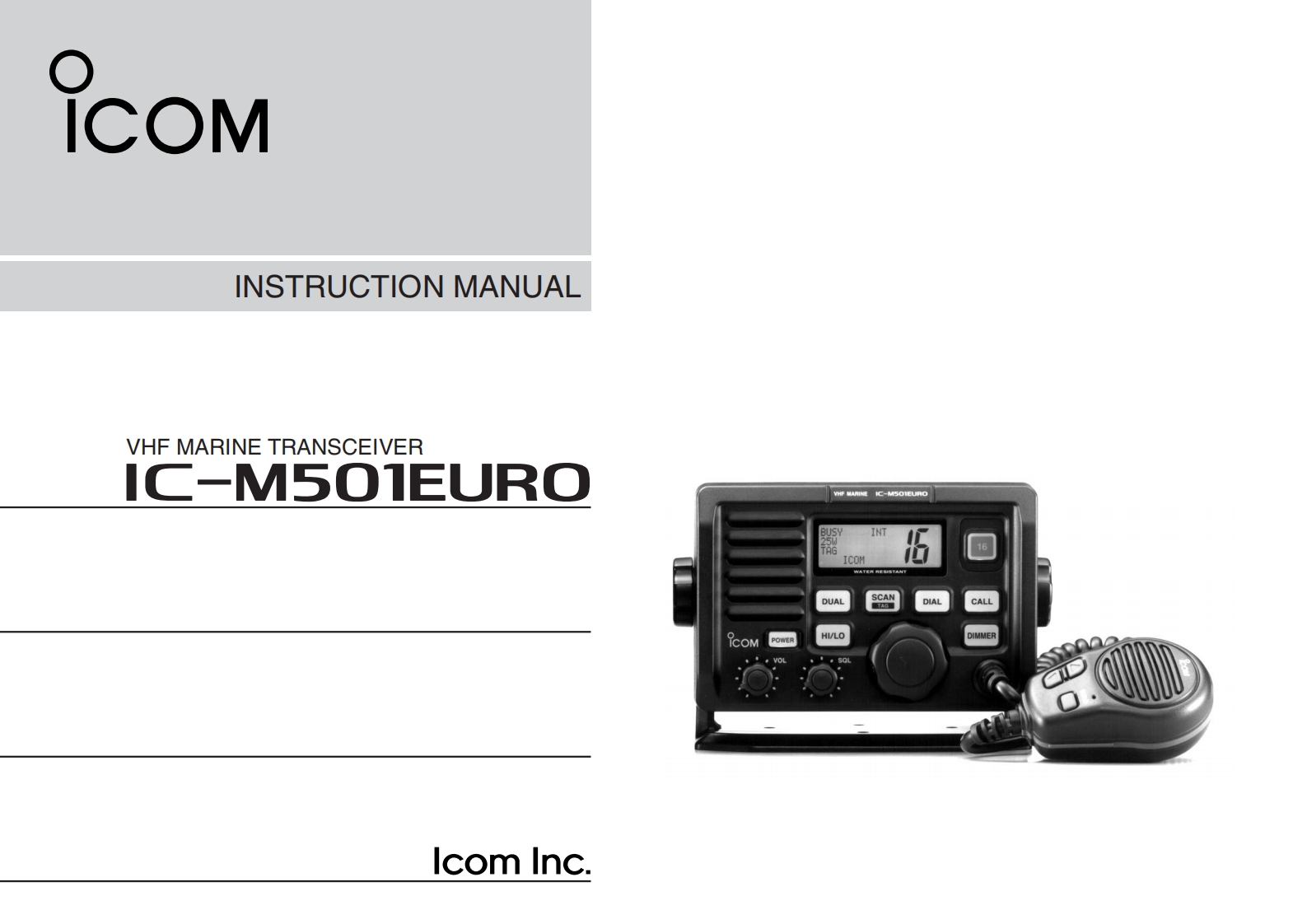 icom_icm501euro_使用说明书手册