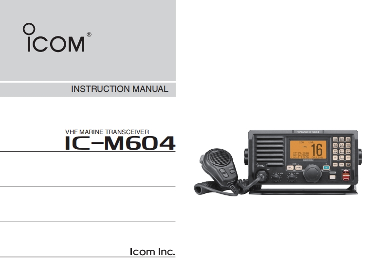 icom_icm604_使用说明书手册