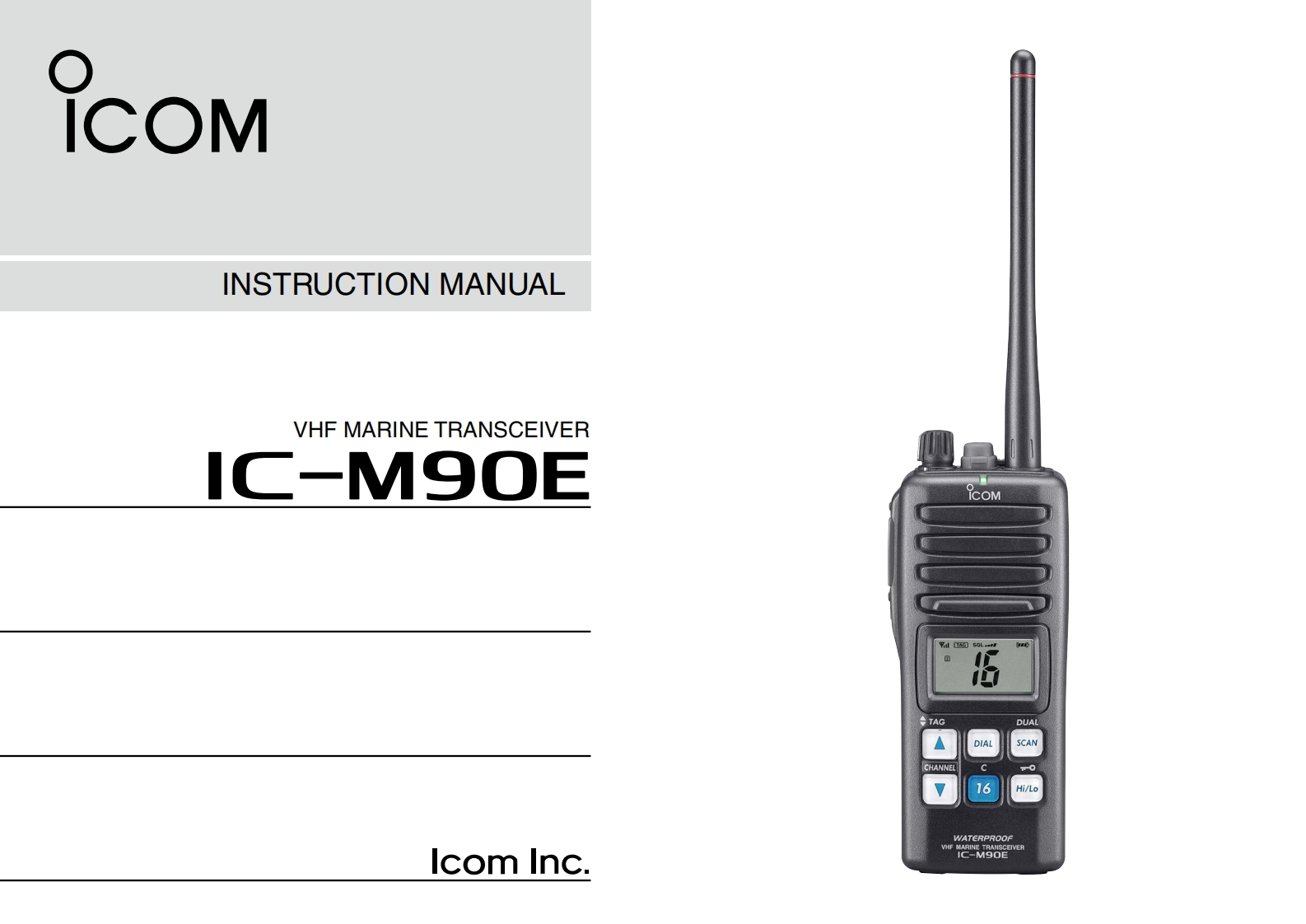 icom_icm90e_使用说明书手册