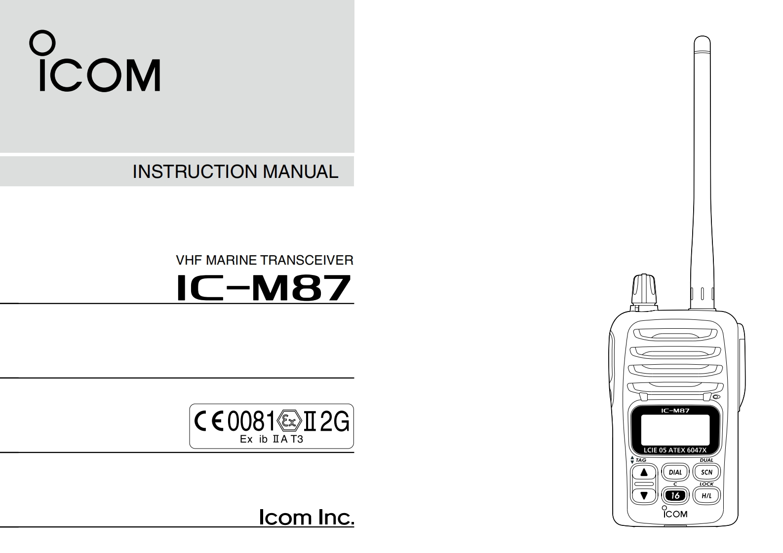 icomicm87_操作说明书手册
