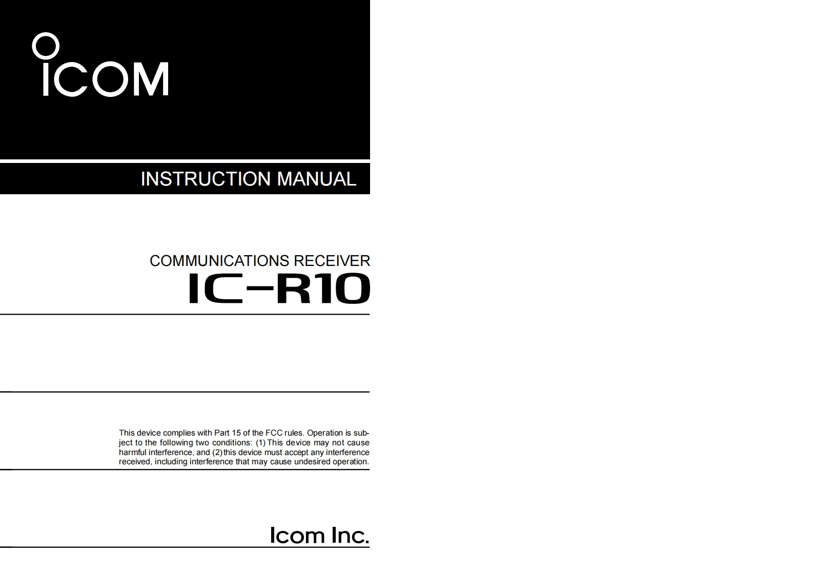 icr10_使用说明书手册