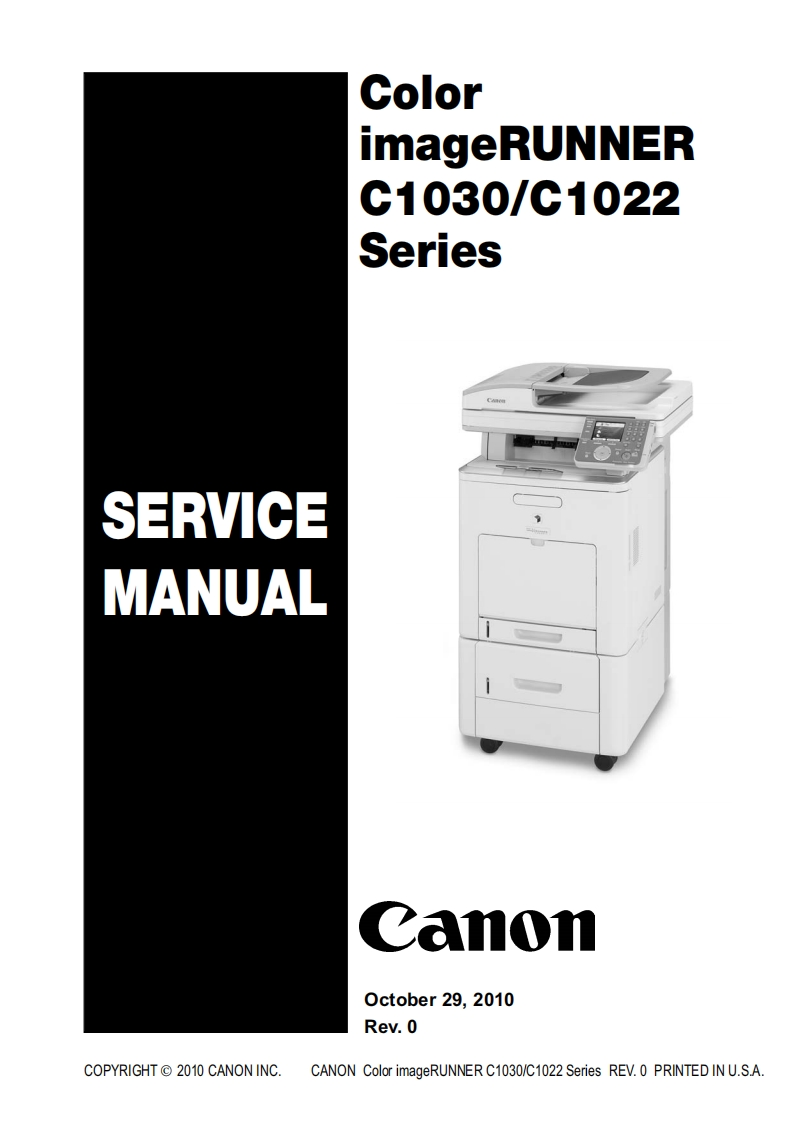 imagerunnerc1022打印机维修维护手册