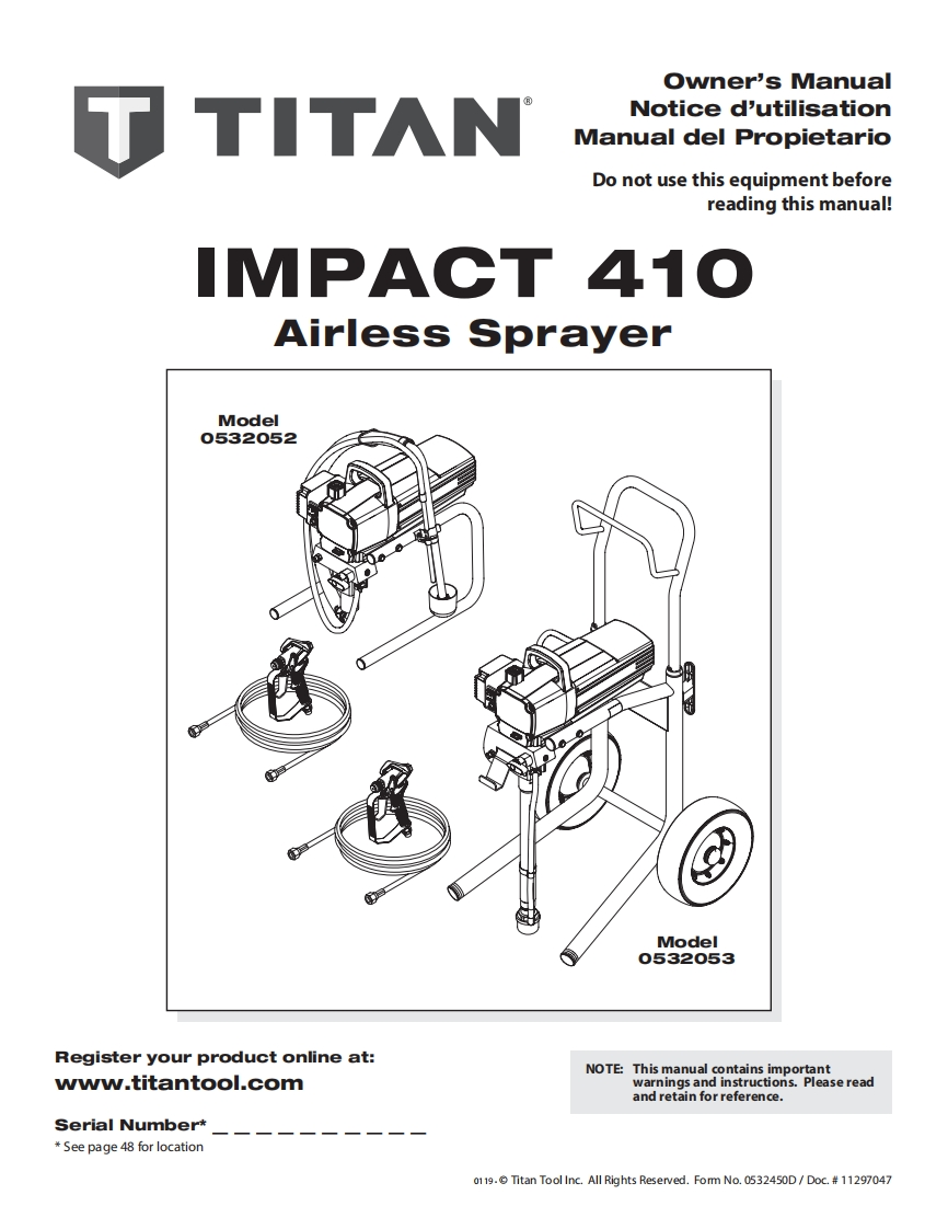 impact-410-manual操作与维护手册