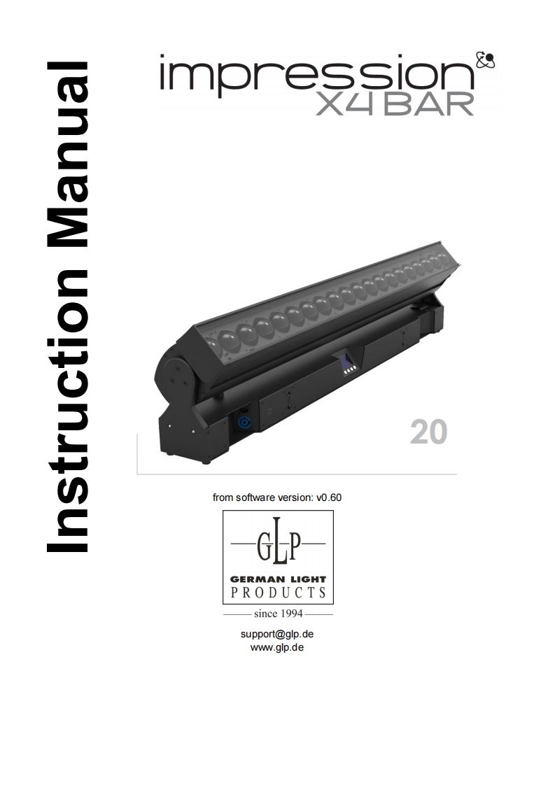 impression_X4Bar20_使用说明书手册_v1.9_EN