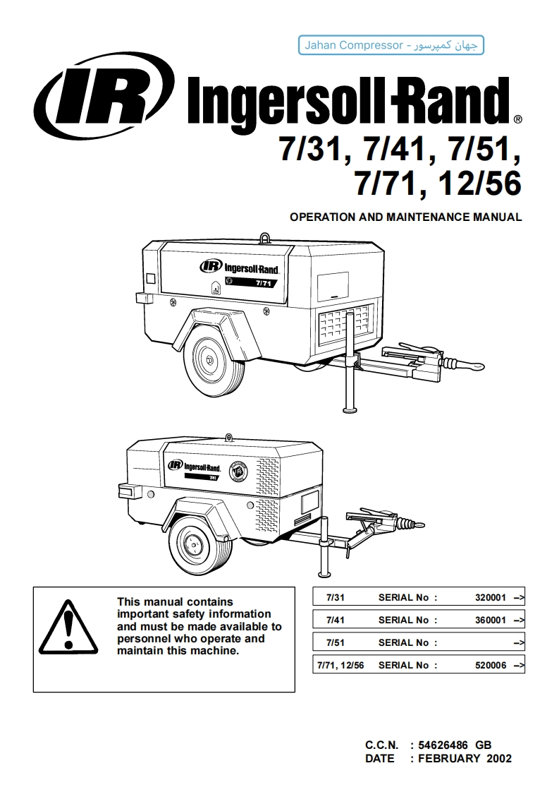 ingersoll-rand-7-31_7-41_7-51_7-71_12-56-操作说明书手册-jahanCompressorCom