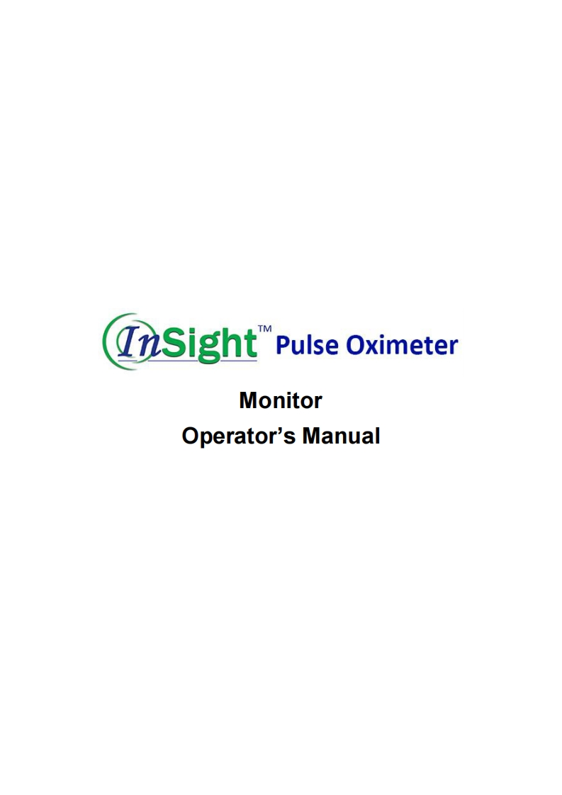 insight_pulse_oximeter_操作说明书手册