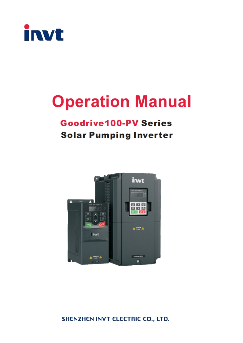 invt-inverter-gd100-pv-操作说明书手册-eng