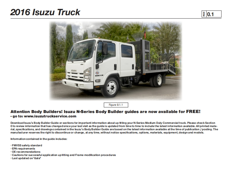 isuzu-truck-body-builder-guide维修维护手册