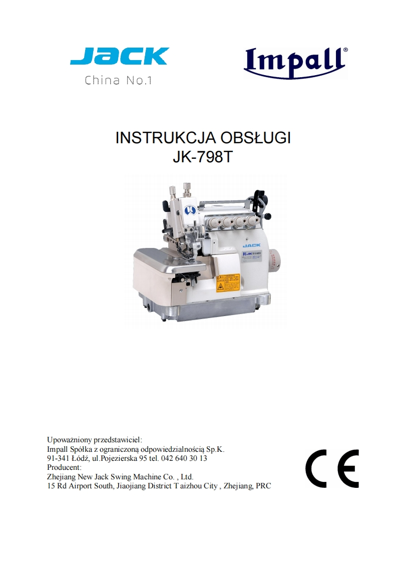 jack-JK-798TDI操作说明书手册
