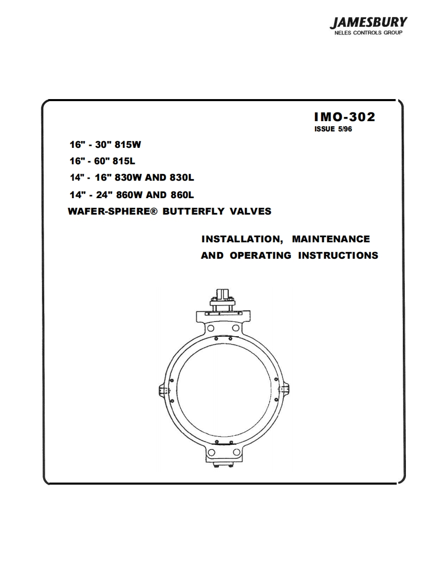 jamesbury_815_im操作说明书手册o