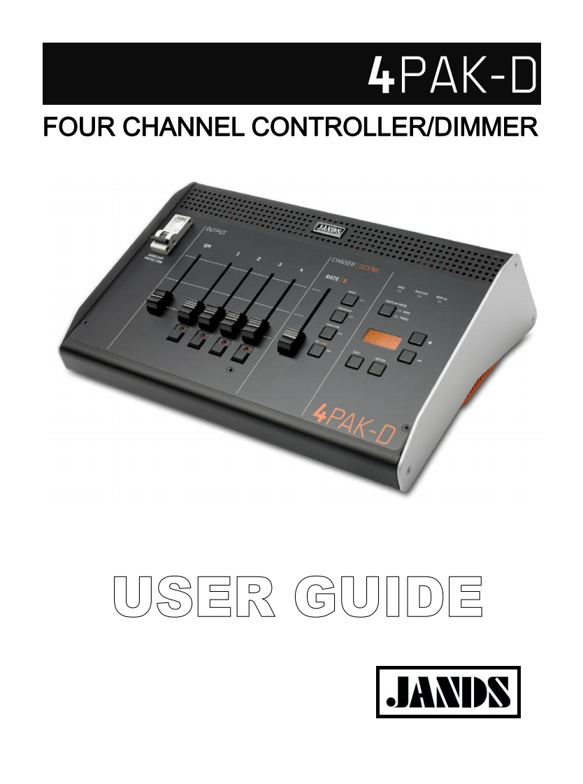 jands4PAKD操作说明书手册