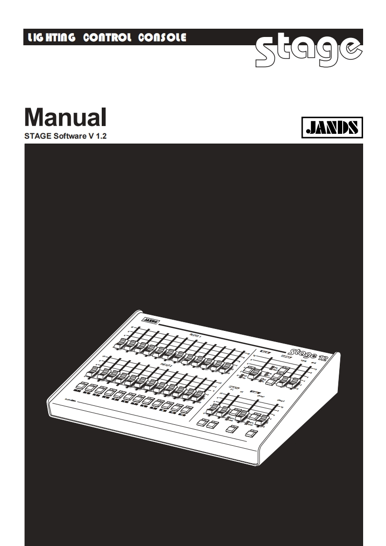 jandsSTAGE12操作说明书手册
