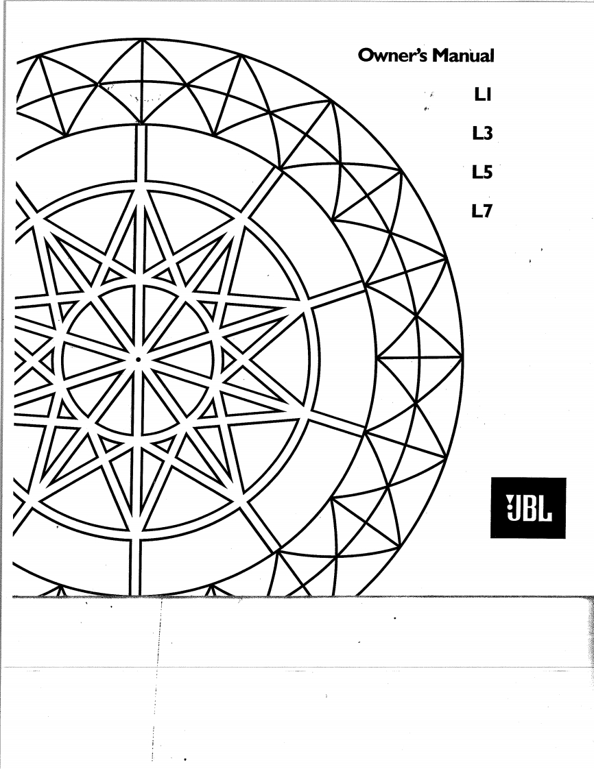 jbl--l1--操作说明书手册--ID15914
