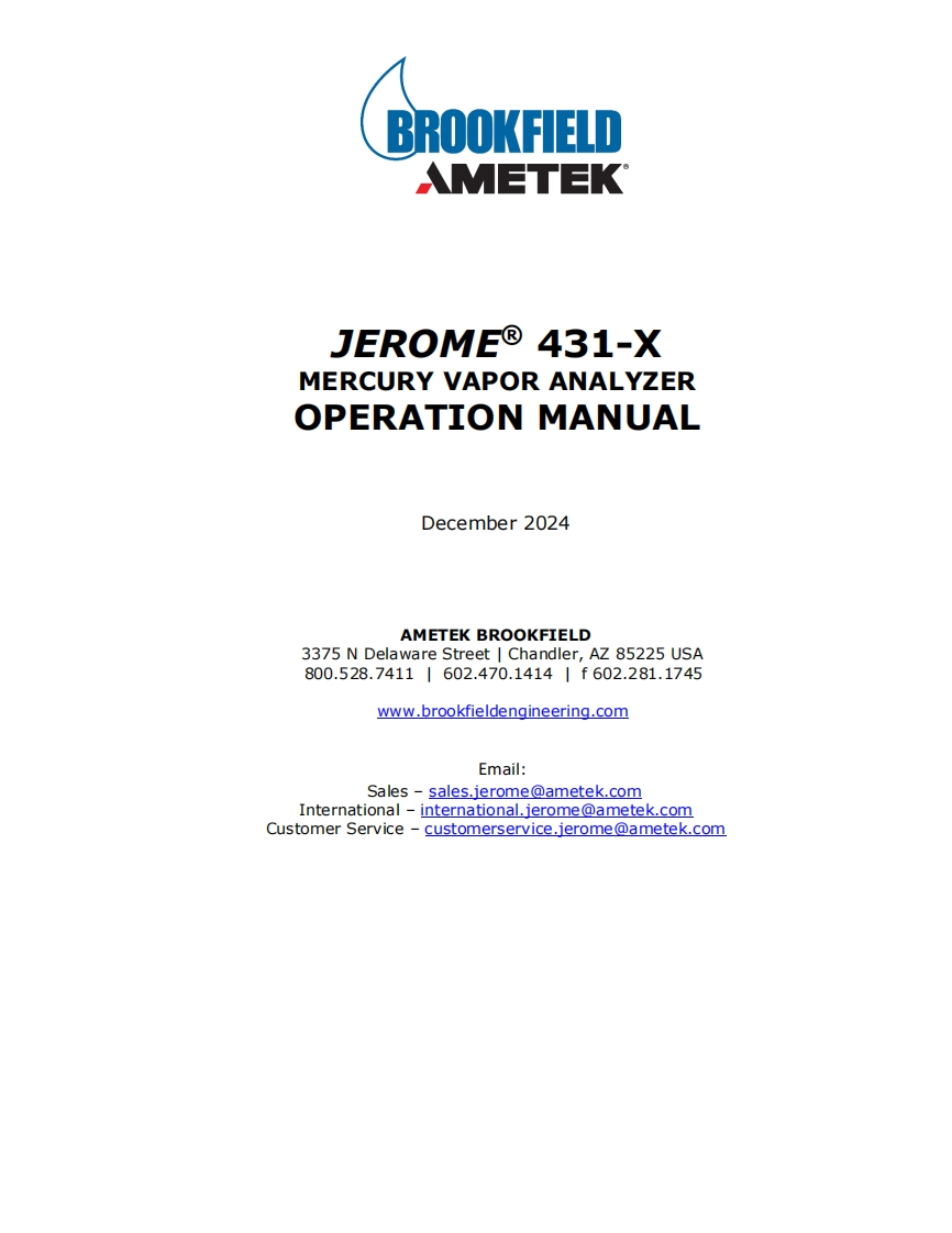 jerome-431-mercury-analyzer-操作说明书手册-700-0046