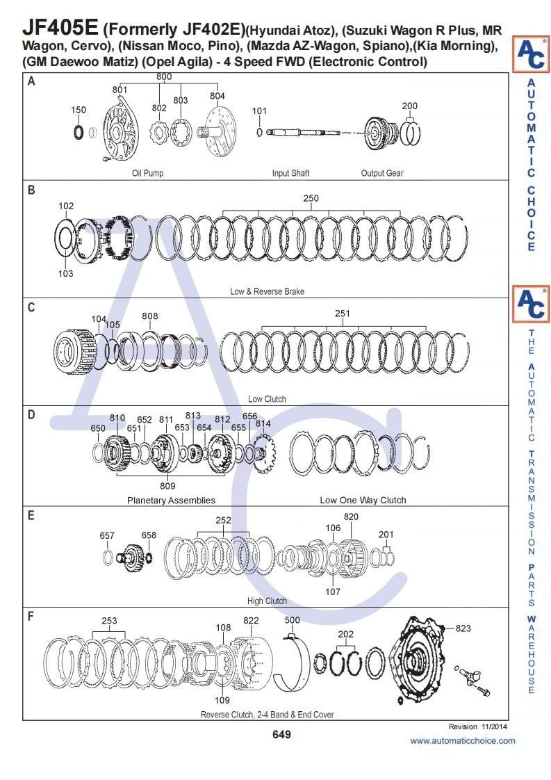 jf405e变速箱维修手册