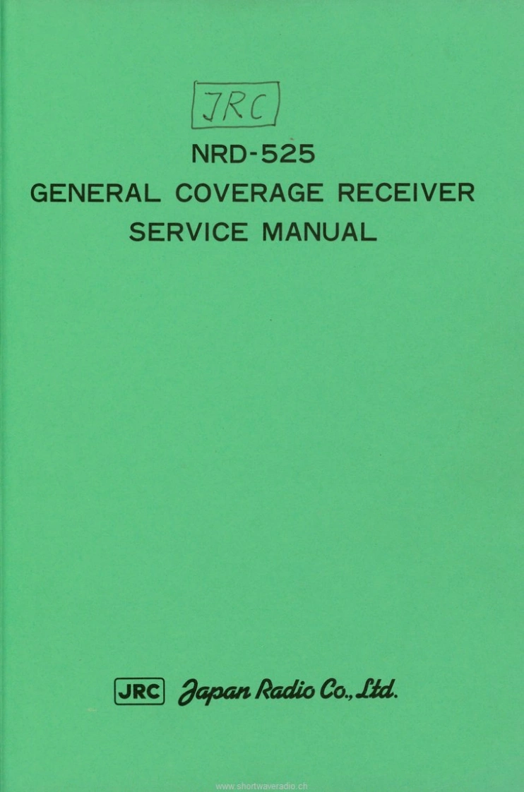 jrc-nrd-525-维修说明书手册