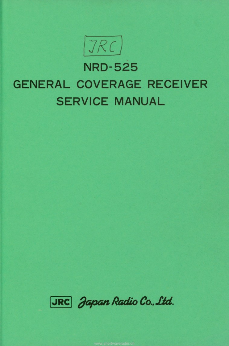 jrc-nrd-525-维修说明书手册