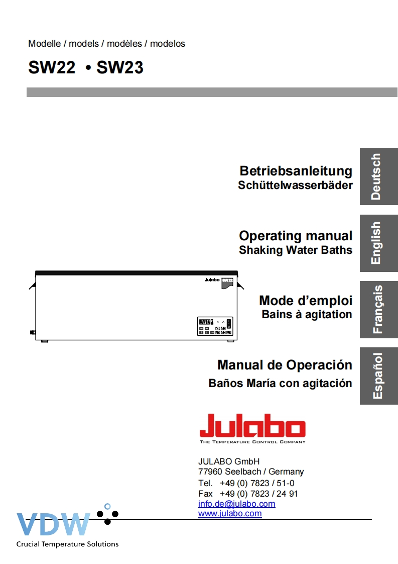 julabo-sw-22_pdf_20230130134120操作说明书手册