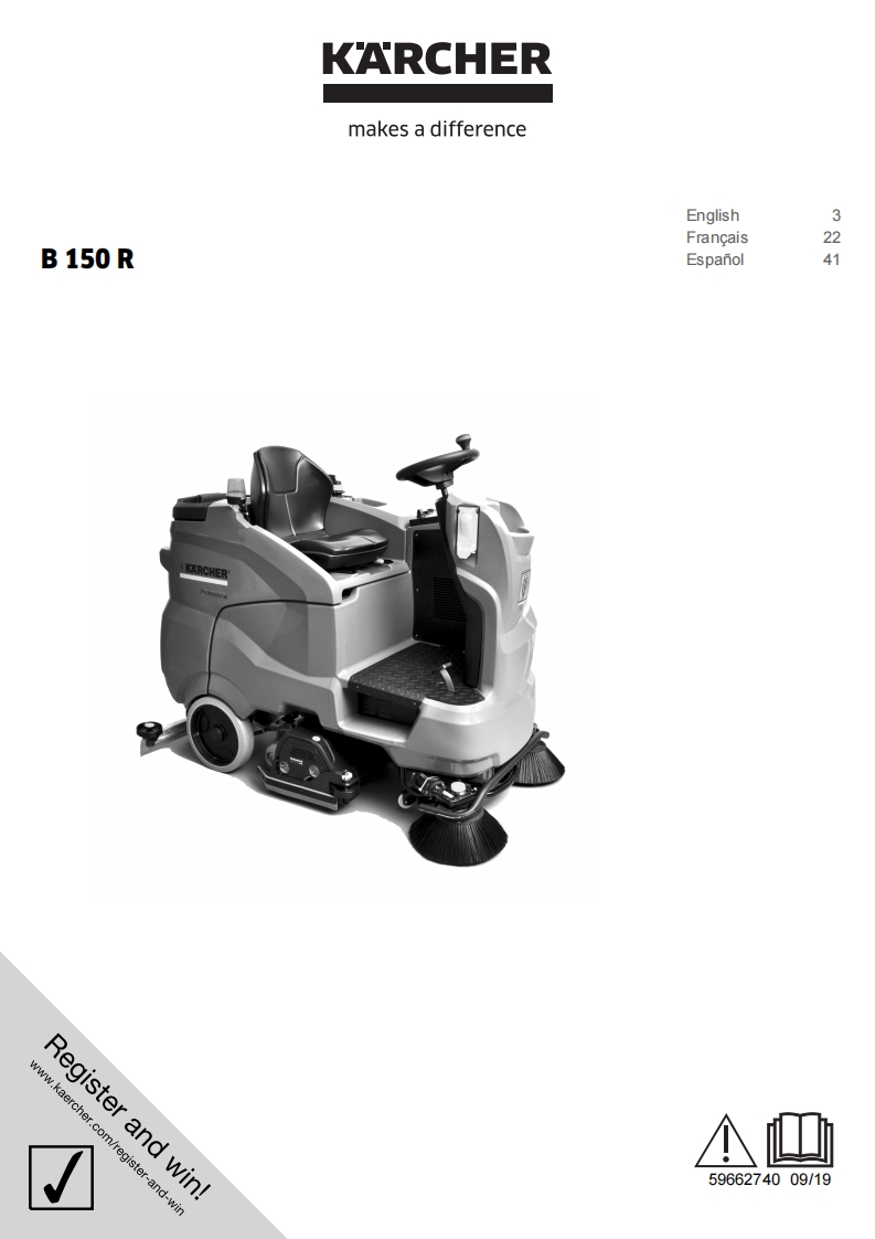 karcher-B150R-manual操作与维护手册