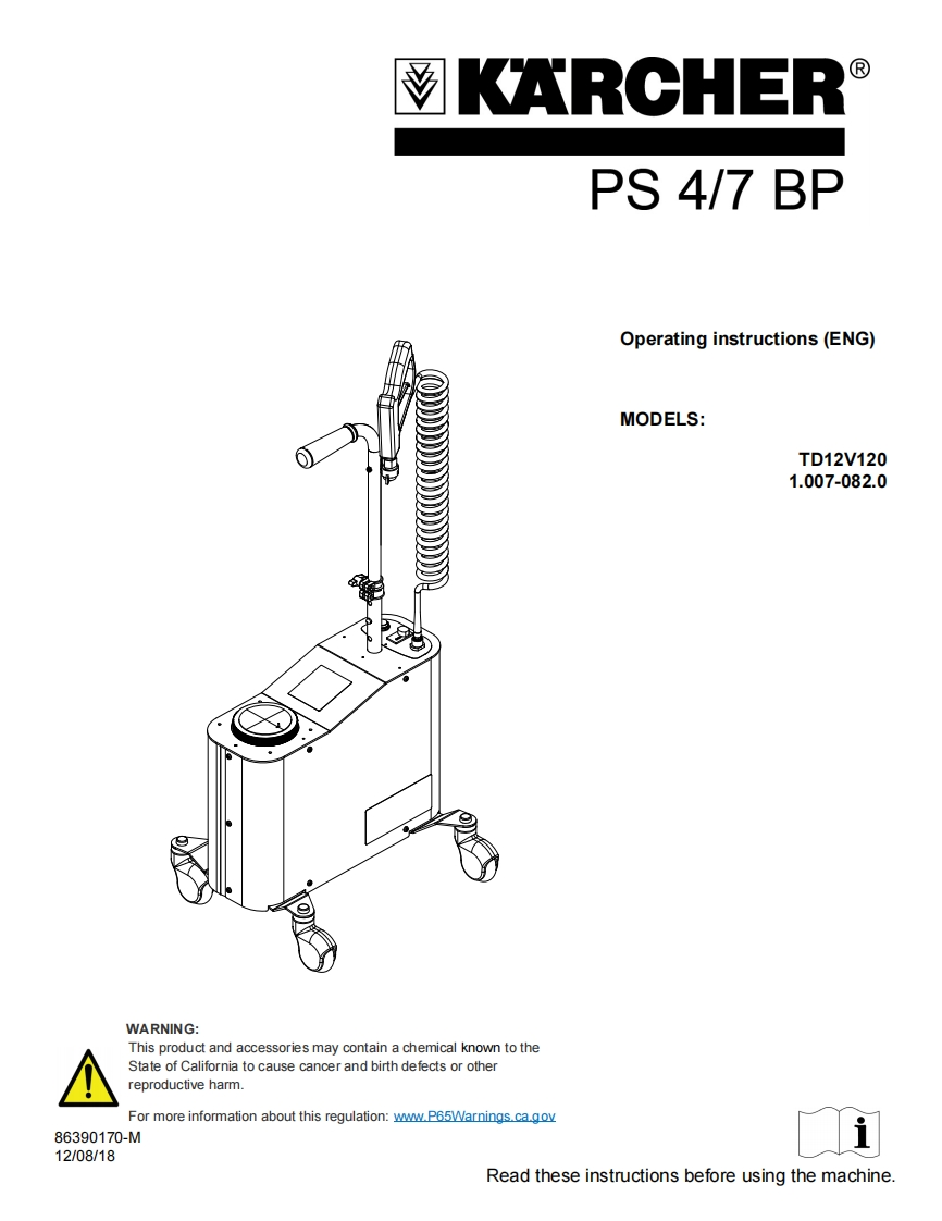 karcher-PS-manual操作与维护手册